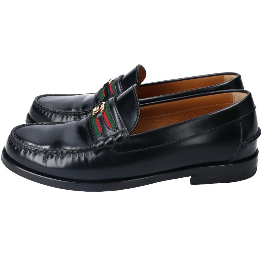 GUCCI（グッチ） 644724 GGシェリーライン レザー ローファー