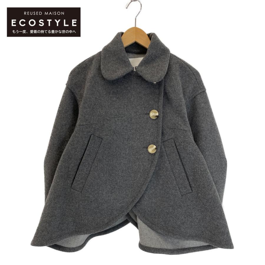 ENFOLD（エンフォルド） 23AW 300GA130-1350 グレー ウール×コットン