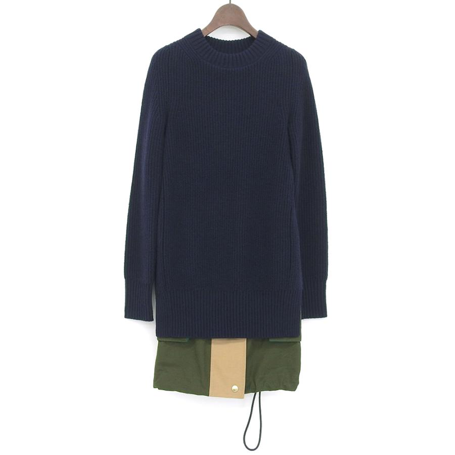sacai（サカイ） /21年製 21-05800 wool knit Grosgrain dress ニット