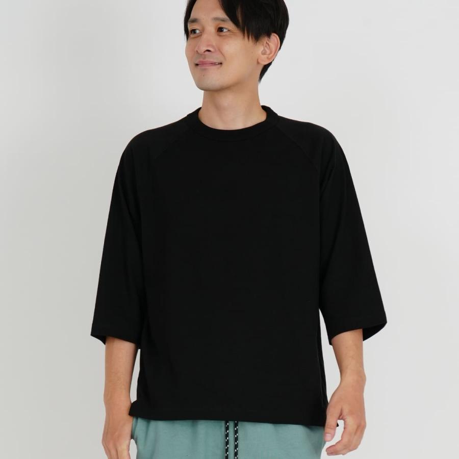 CROSS & STITCH Tシャツ メンズ 七分袖 無地 CROSS STITCH クロス