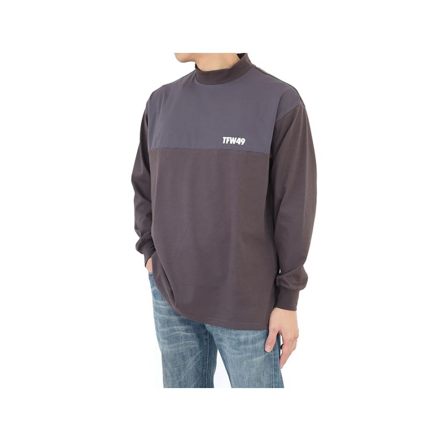 TFW49 TFW49 MOCKNECK PRINT LONG SLEEVE T モックネック プリント