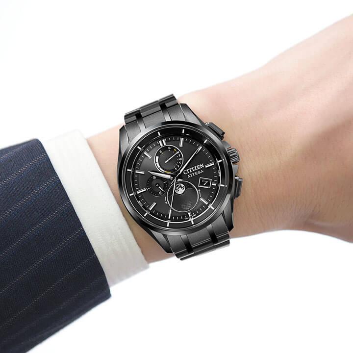 ATTESA（CITIZEN） シチズン アテッサ ムーンフェイズ メンズ 腕時計