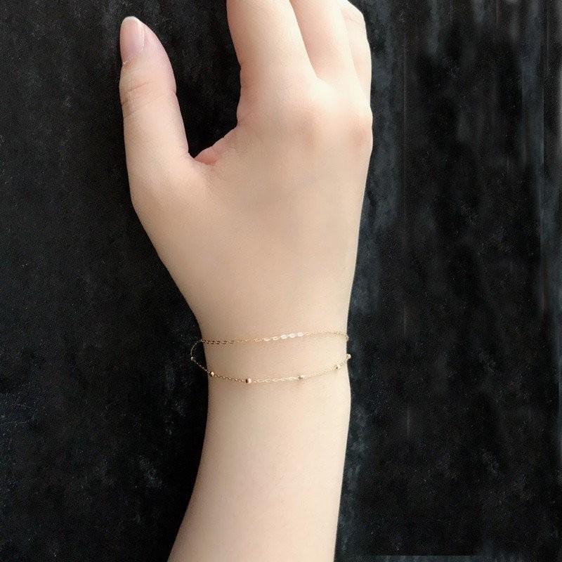 tomatosarada（トマトサラダ） K18 18金 アズキ2連 ミラーボール付