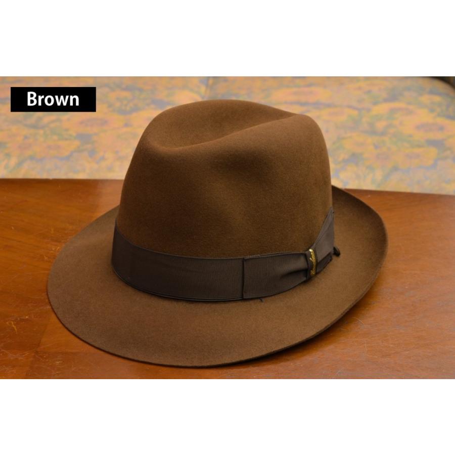 Borsalino（ボルサリーノ） QS ファーフェルト ハット センターデント