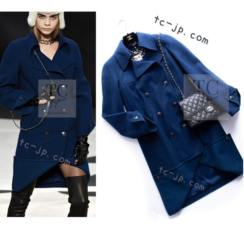 CHANEL（シャネル） コート CHANEL 103万 深い ダーク ブルー グリーン