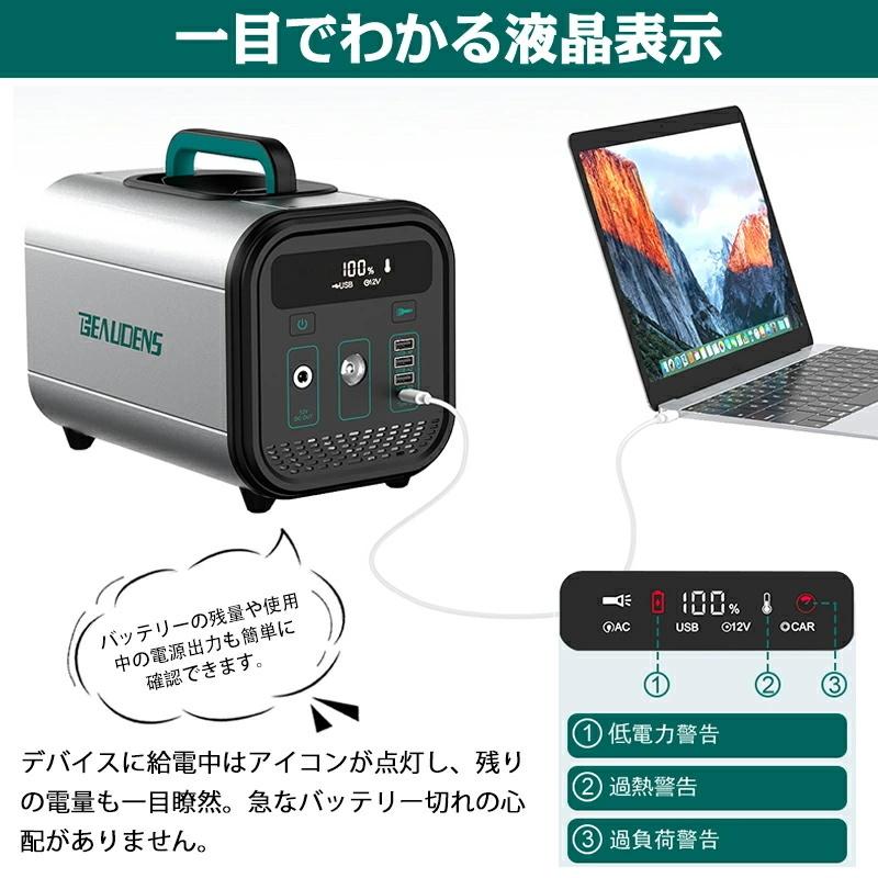ポータブル電源 120000mAh/384Wh 大容量 ポータブルバッテリー 防災