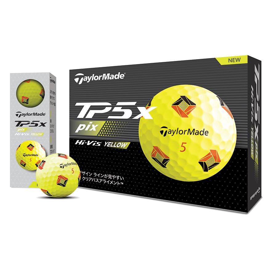 TaylorMade（テーラーメイド） ゴルフ TP5X PIX イエロー ボール