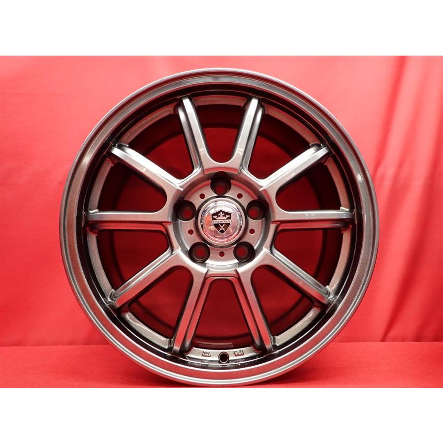 ESTROSA 5W スポーク 中古ホイール 4本 7J 17インチ PCD114.3 5穴 +38