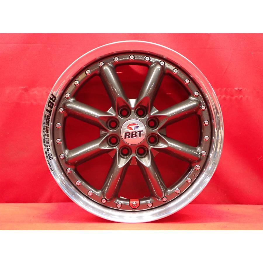 RAYS レイズ RBT S-08 中古ホイール 4本 6.5J 15インチ PCD100 4穴 +45