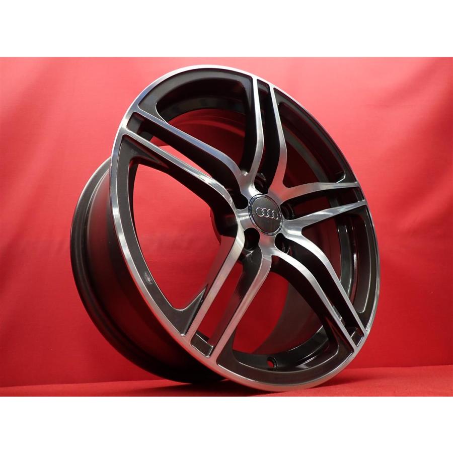 メーカー不明 5ダブルスポーク 中古ホイール 4本 8J 18インチ PCD100 5