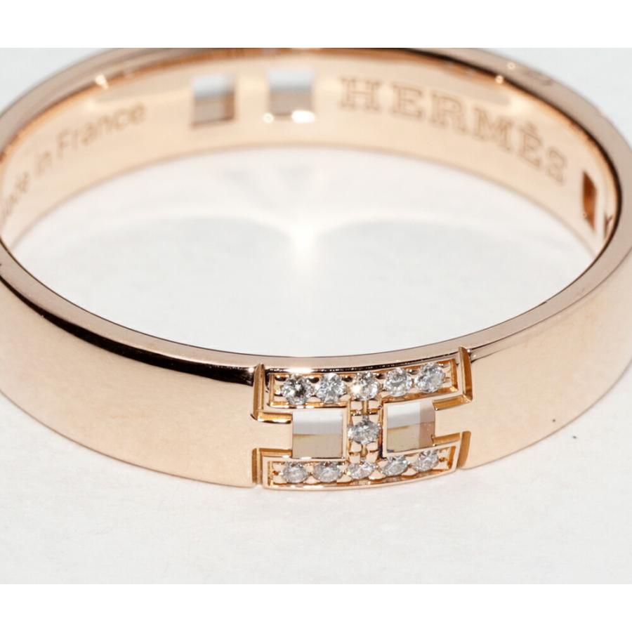 HERMES（エルメス） 指輪 K18PG ダイヤ44P(0.08ct) エヴァー