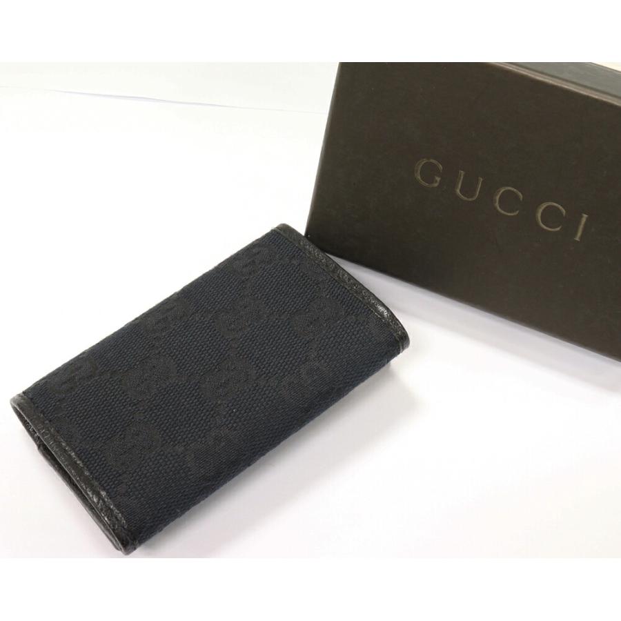 GUCCI（グッチ） 6連キーケース GGキャンバス 黒 04564 : たかみ質店