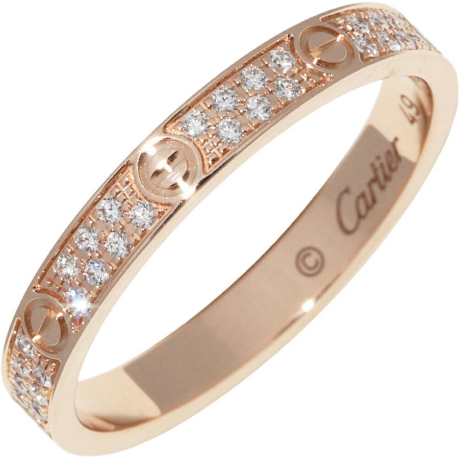 Cartier（カルティエ） 指輪 K18PG ダイヤ56P ラブリング スモール