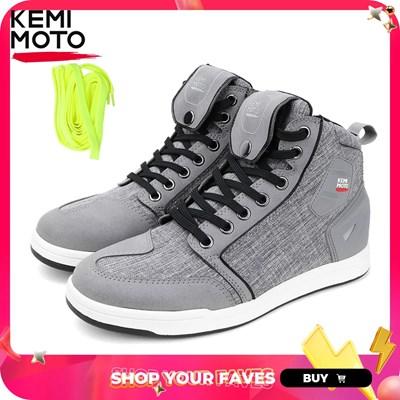 並行輸入品】KEMIMOTO-メンズバイクシューズ 日常ライディングブーツ