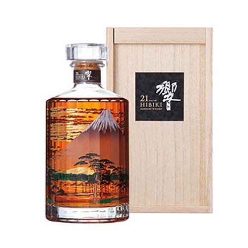サントリーウイスキー 響21年意匠ボトル 2015 〈富士風雲図〉 43度