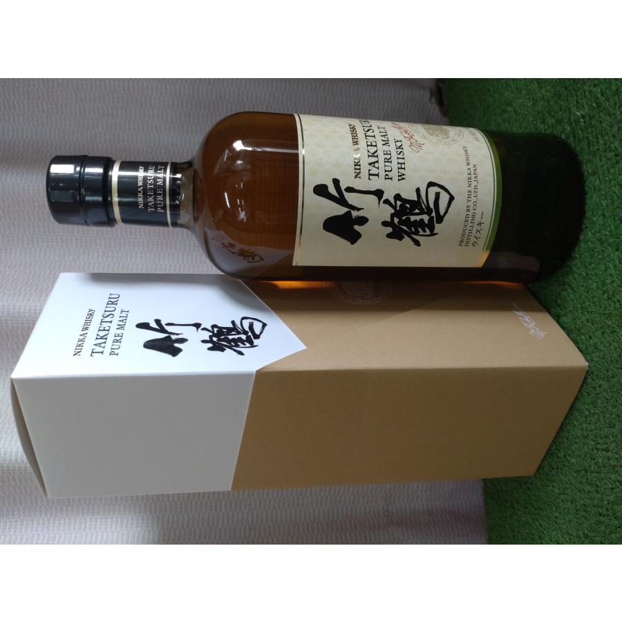 ニッカ 竹鶴 ピュアモルト700ml 43度 逆輸入品 並行 化粧箱入り : 酒の