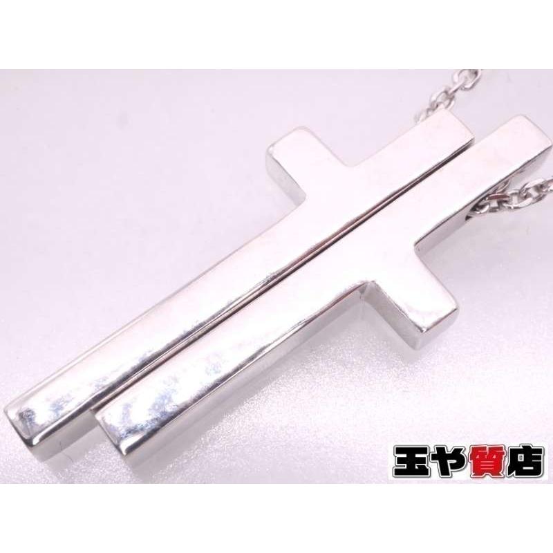 GUCCI（グッチ） 美品 セパレートクロス ネックレス 750 K18WG