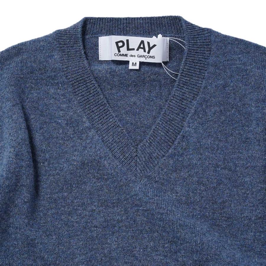 COMME des GARCONS（コムデギャルソン） PLAY ニット ウール Vネック