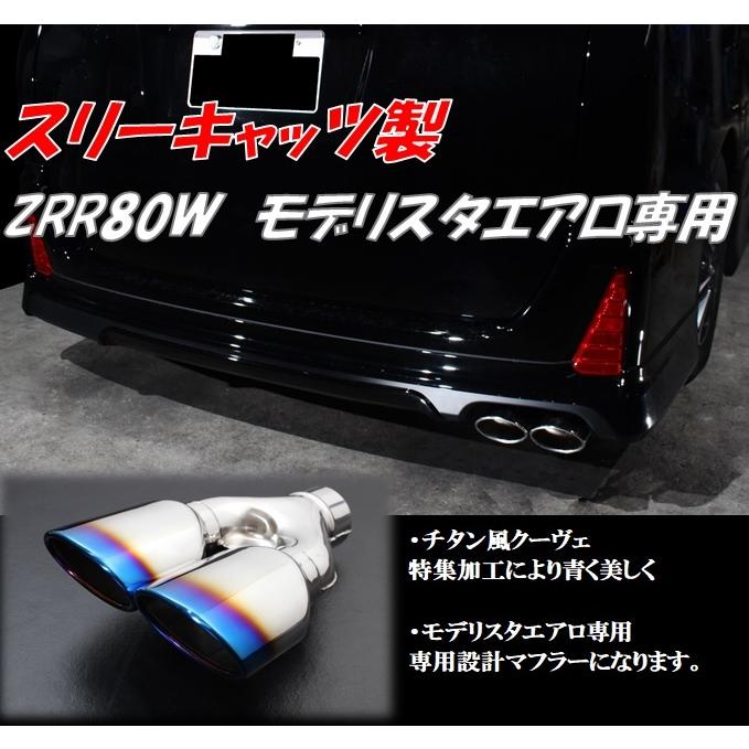 スリーキャッツ ZRR80W 80ヴォクシー モデリスタエアロ専用 チタン風