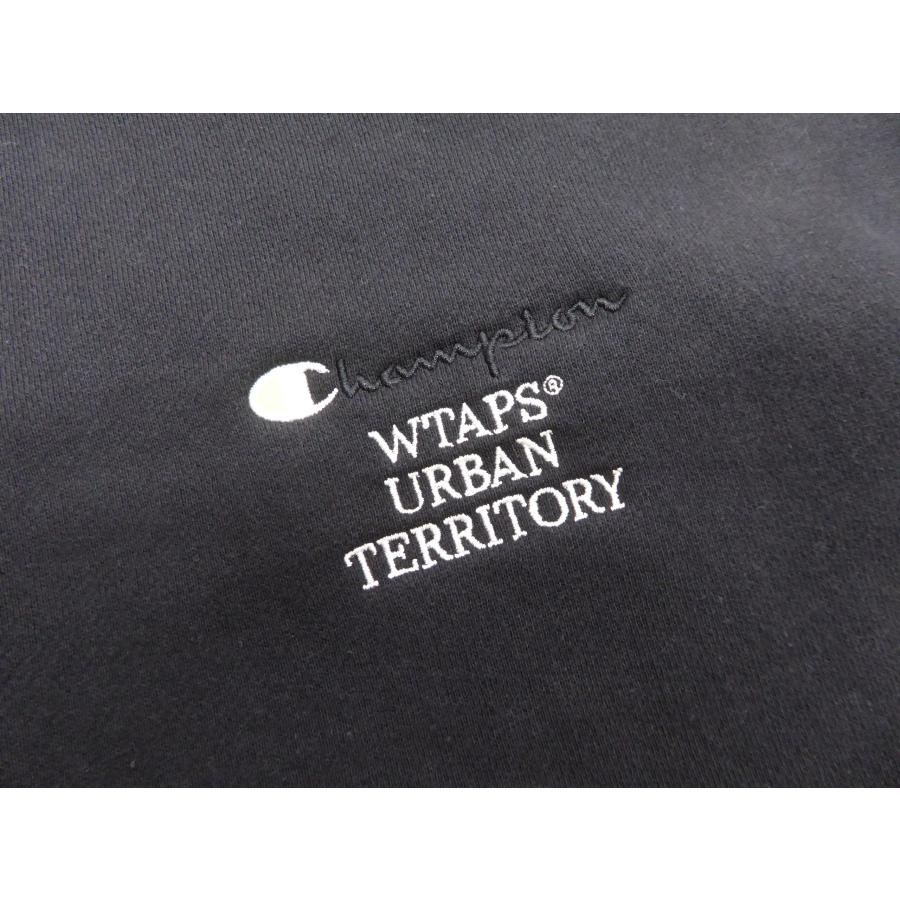WTAPS（ダブルタップス） × CHAMPION ACADEMY CREW NECK BLACK SIZE:M