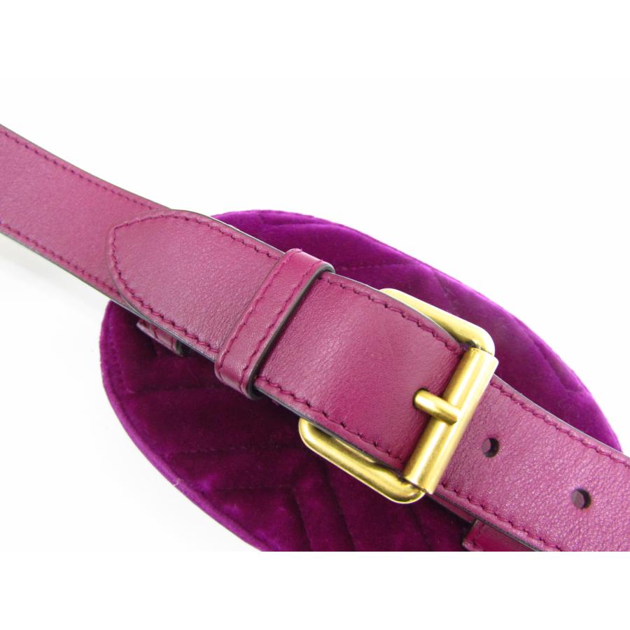 GUCCI（グッチ） GGマーモント ベロア ボディバッグ パープル 476434