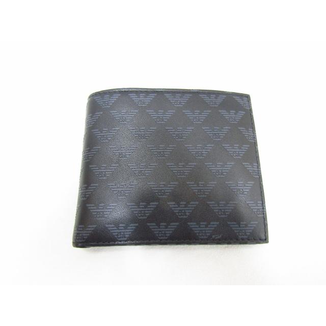 EMPORIO ARMANI 未使用 エンポリオ・アルマーニ E.A 財布 ブラック 二