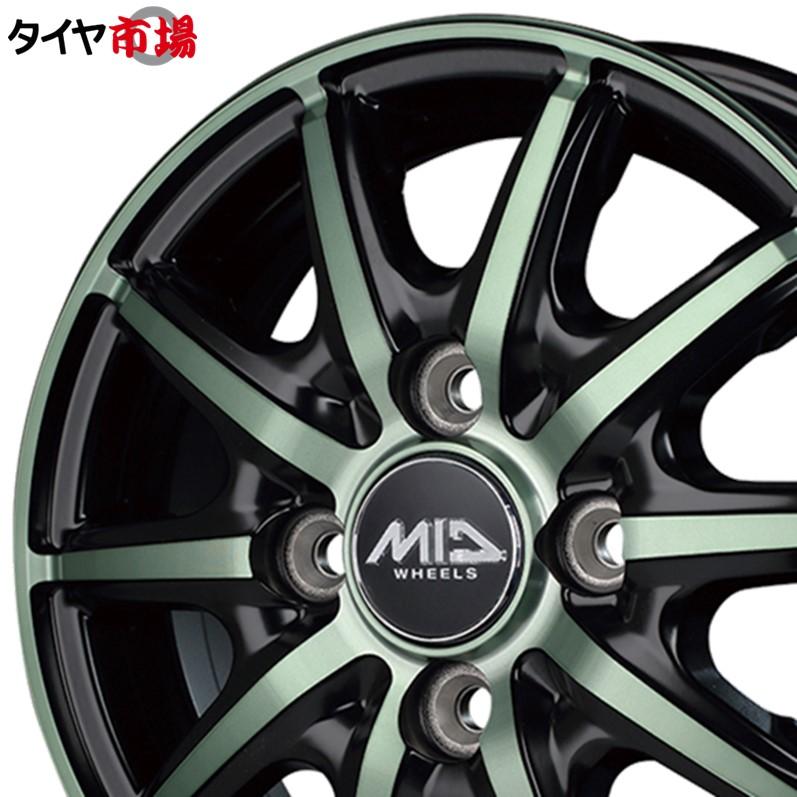 マルカサービス ホイール4本セット MID WHEELS RX10-K 12インチ リム幅