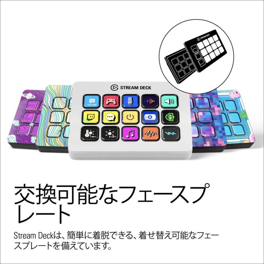 Stream Deck MK.2 White（日本語パッケージ） 10GBA9911-JP 多機能