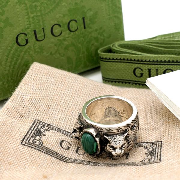 GUCCI（グッチ） ガーデン タイガーヘッドシルバーリング 461991 Ag925