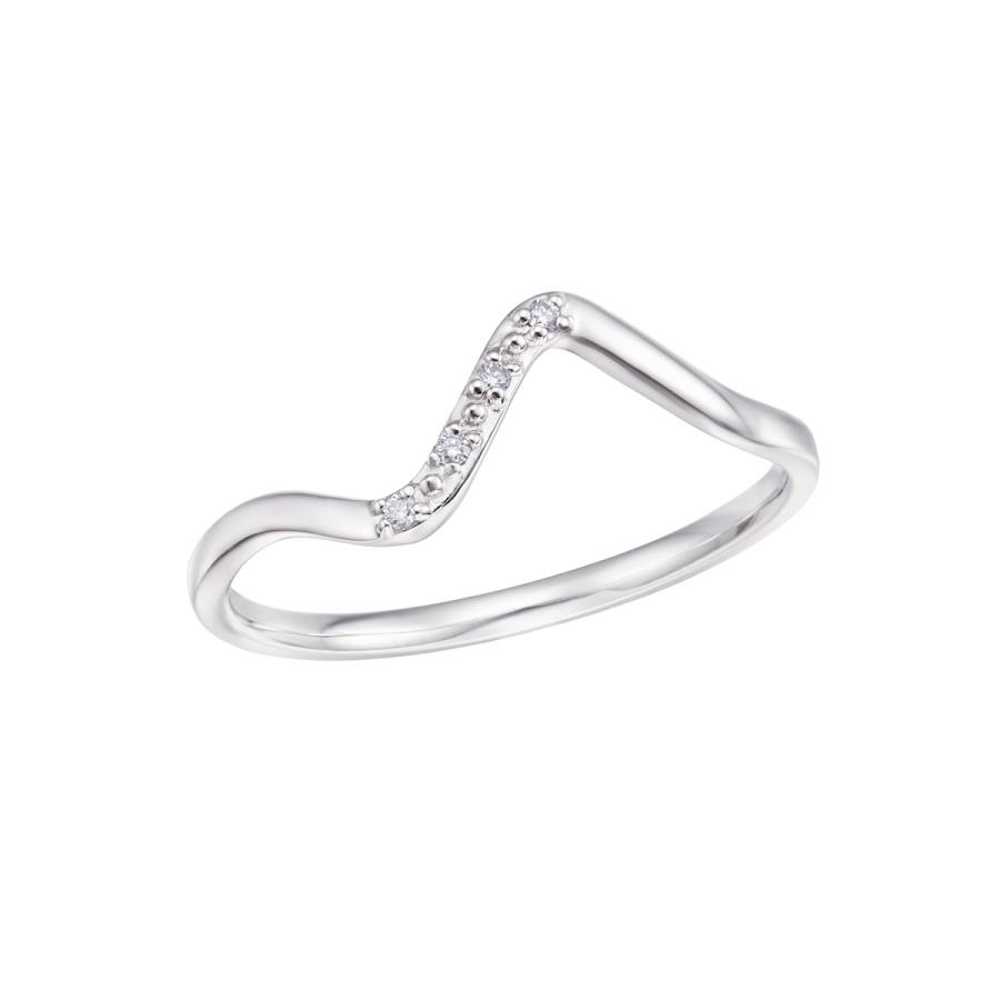 ジュエリーツツミ K10ホワイトゴールドダイヤモンドリング