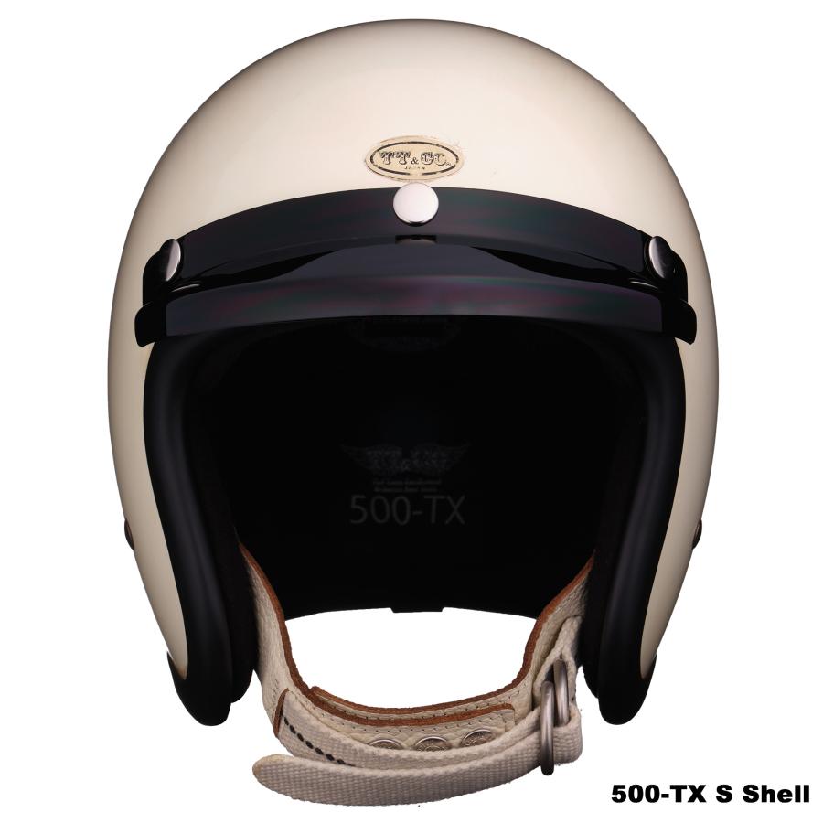 TT&CO. 500-TX 専用バイザー スモーク ジェットヘルメット バイザー