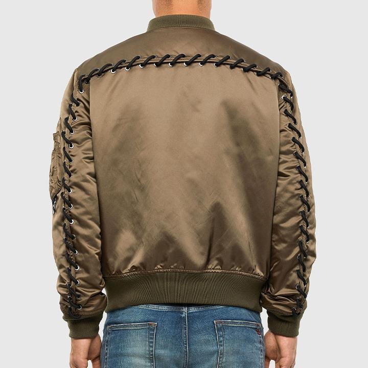 DIESEL（ディーゼル） ボンバージャケット メンズ 編み込みデザイン