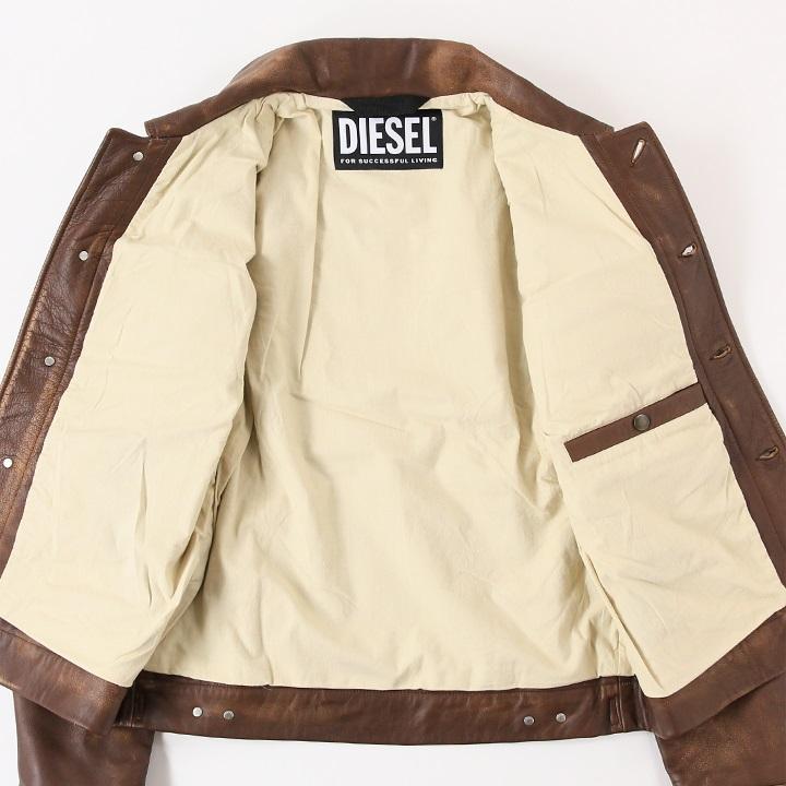 DIESEL（ディーゼル） レザージャケット メンズ 牛革 本革