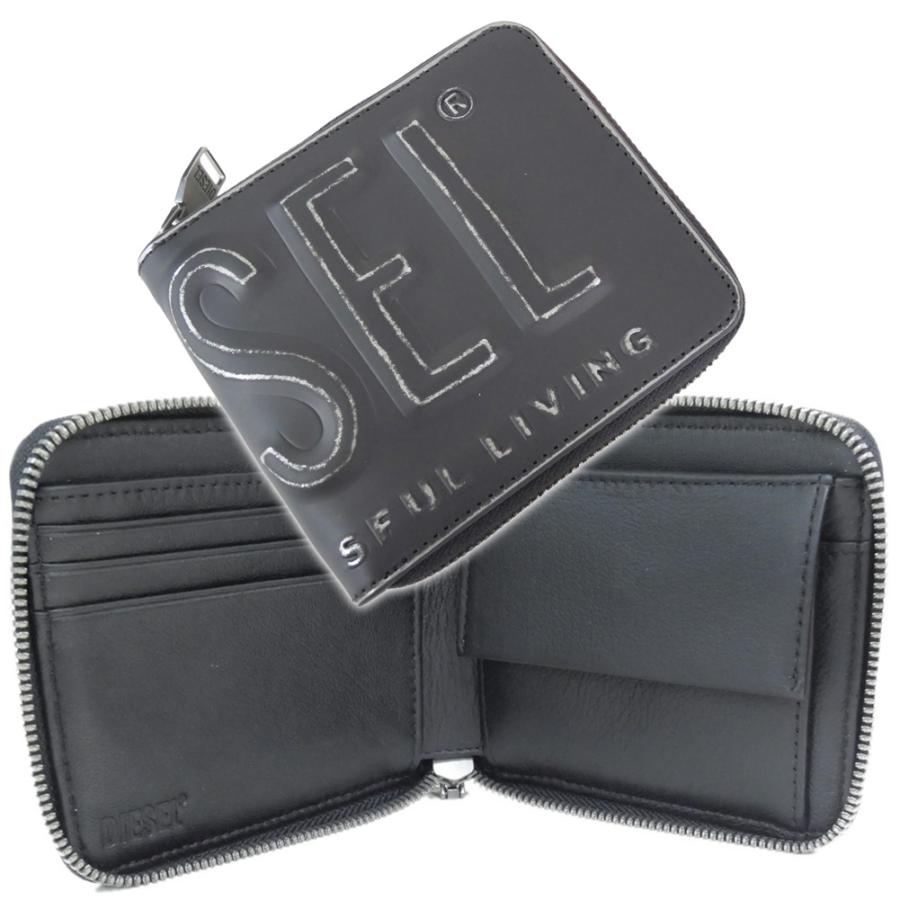 DIESEL（ディーゼル） メンズ二つ折り財布（小銭入れ付き） X10007