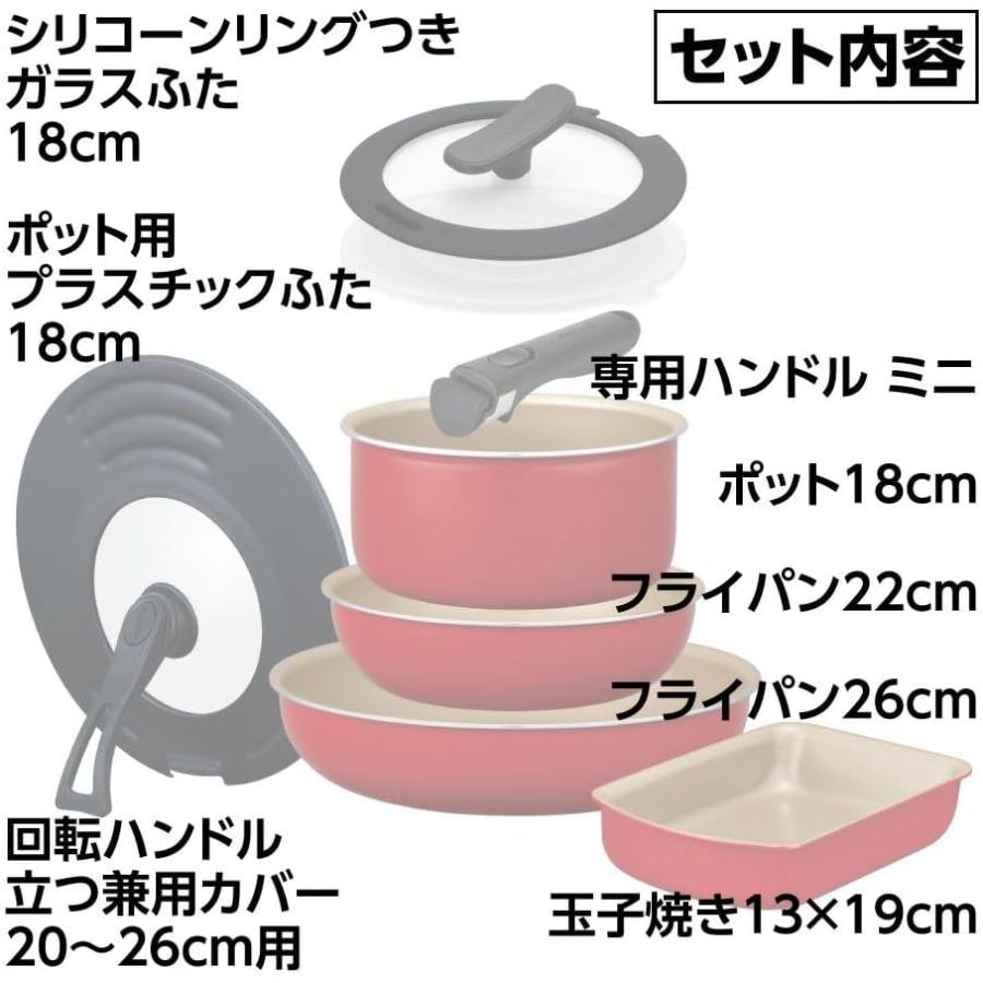 evercook エバークック フライパンセット 8点セット IH対応 ガス火対応