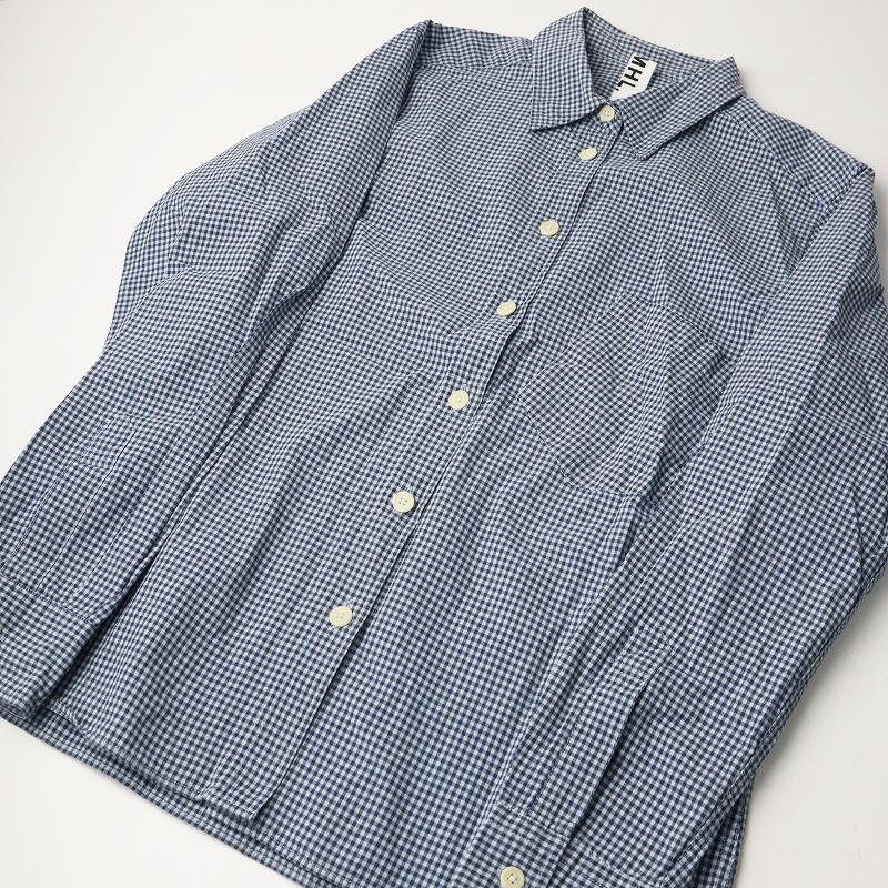 美品】MARGARET HOWELL ギンガムチェックコットンシャツ Lサイズ