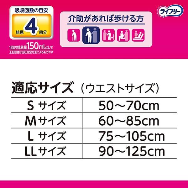 ライフリー 長時間あんしん 長時間あんしんうす型パンツ M 30枚 2袋 4