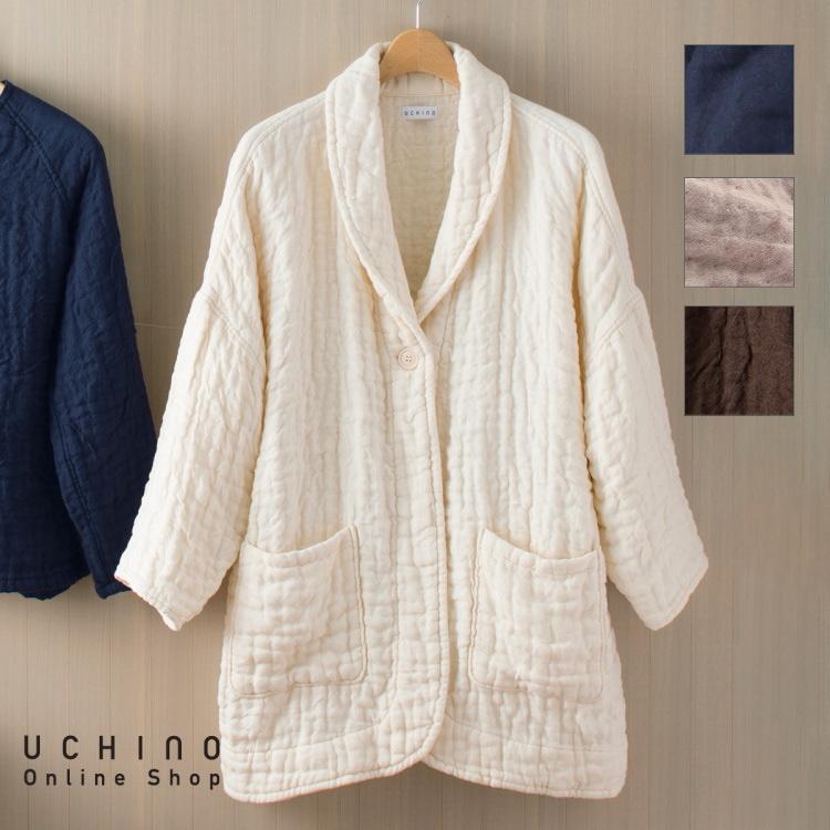 UCHINO (SALE)ルームウェア 羽織もの マシュマロワッフルガーゼ