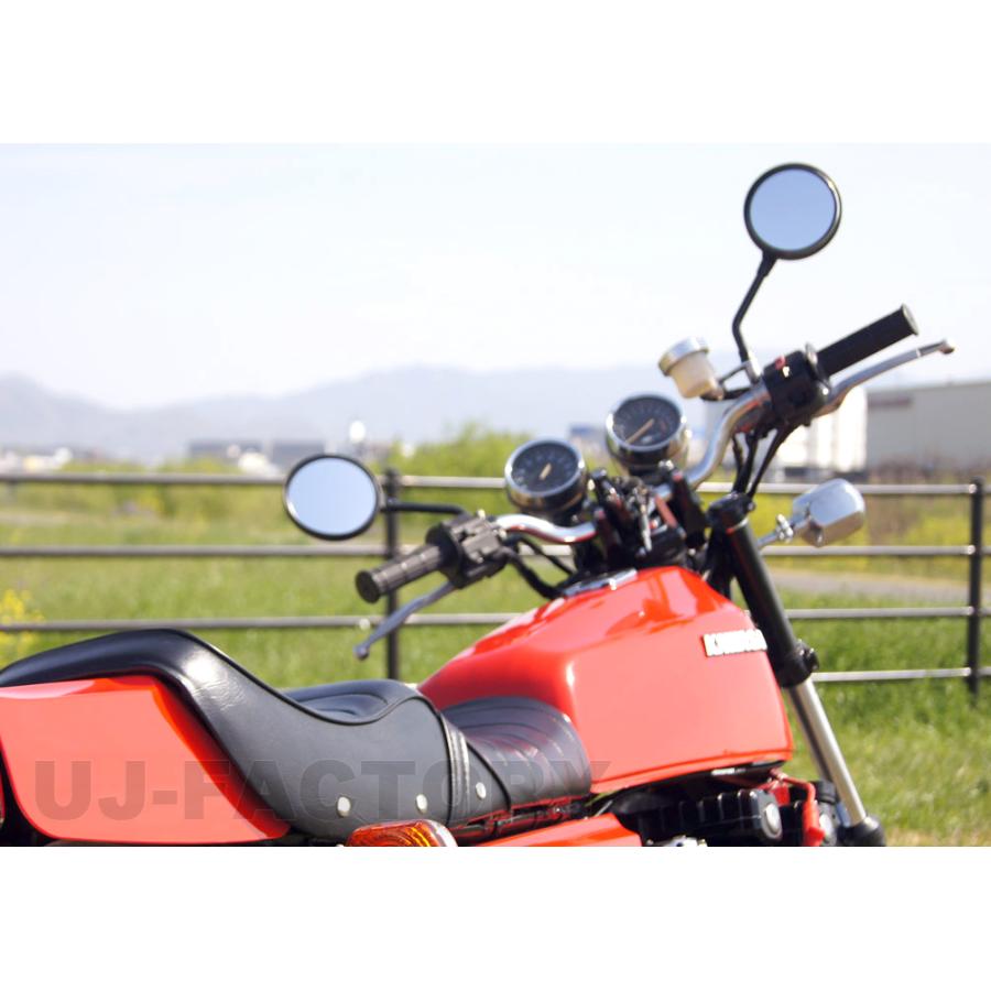MRS バイク用 KAWASAKI Z1/Z2 Multi ZIIミラー ブラック ×2本セット