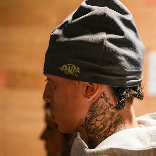 SYNA WORLD OG SKULL CAP 【BLACK x RED】 シナワールド スカル