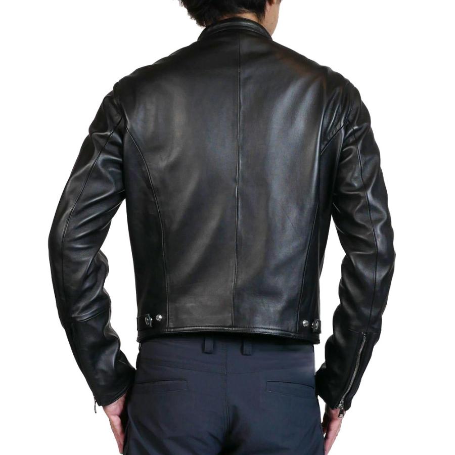 EMMETI（エンメティ） ラムレザー シングルライダースジャケット 干場