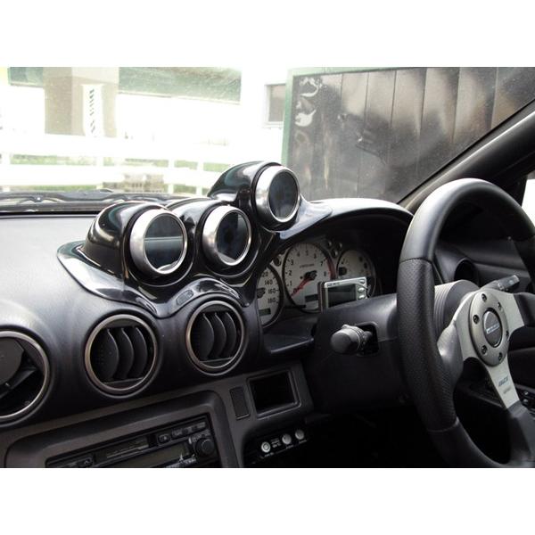 S15 シルビア 3連メーターパネル メーターフード 追加メーター FRP