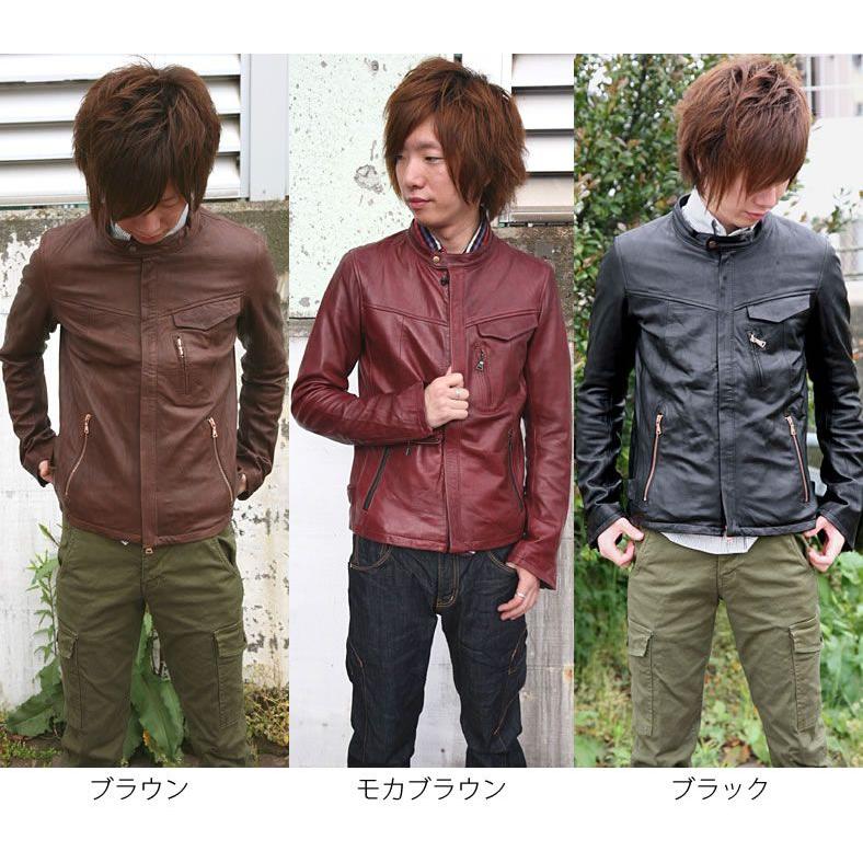 Johnbull（ジョンブル） ラムレザー シングルライダース ジャケット