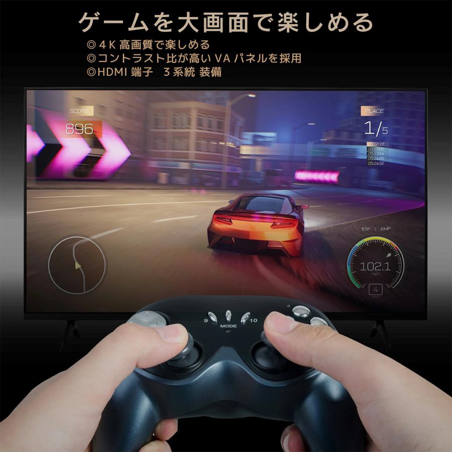 neXXion（ネクシオン） テレビ 50インチ 50型 4k 液晶テレビ 50v