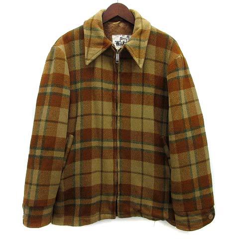ウールリッチ WOOLRICH 白タグ チェック ジップ ジャケット talon 裏