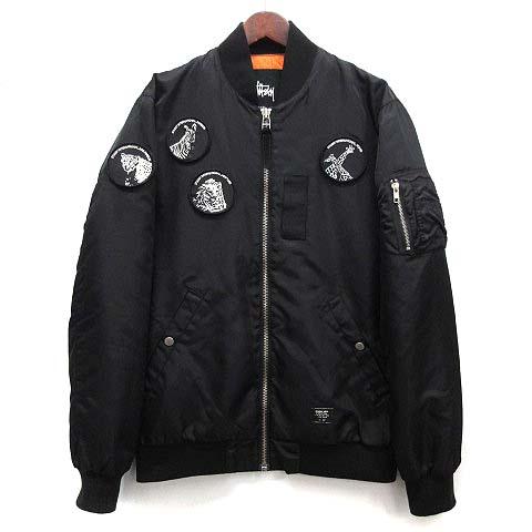 STUSSY（ステューシー） アニマル ワッペン MA-1 フライトジャケット