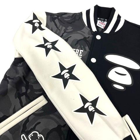 A BATHING APE（アベイシングエイプ） スタジャン ブルゾン カモフラ柄