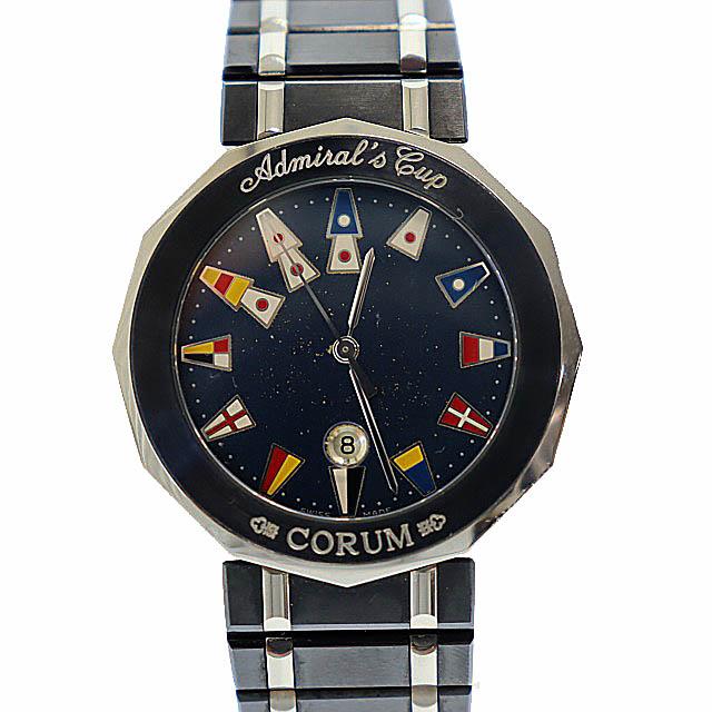 コルム CORUM アドミラルズカップ ガンブルー ステンレススチール
