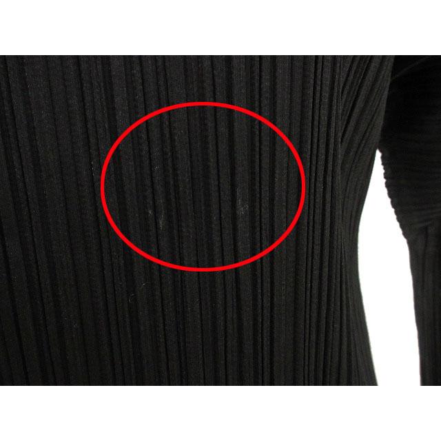 プリーツプリーズ PLEATS PLEASE カットソー ハイネック 3 ブラック 黒