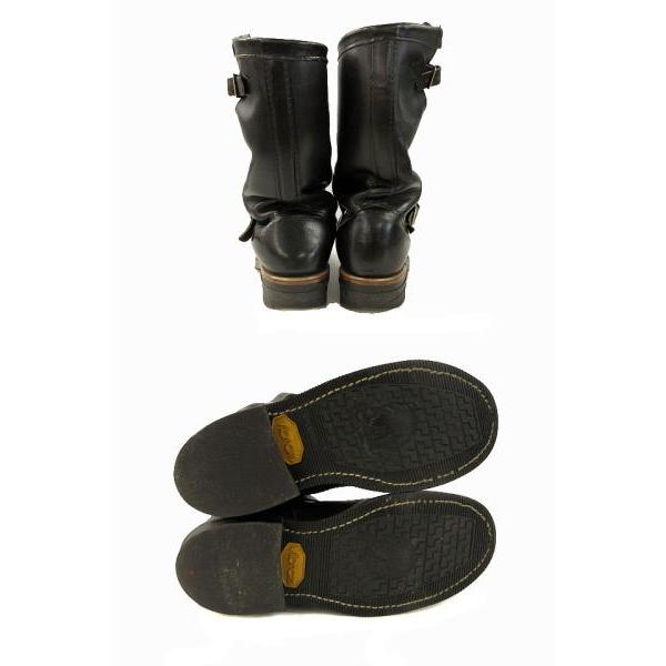 チペワ CHIPPEWA 90s 黒タグ PT91 エンジニアブーツ レザー ブラック
